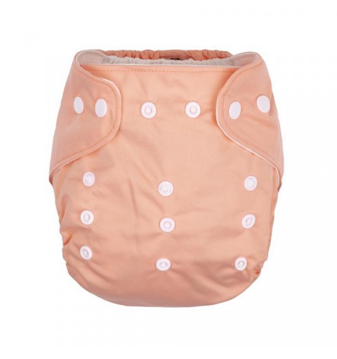 Petite&Mars Diappy - wielorazowa pieluszka dla niemowląt | Różowa